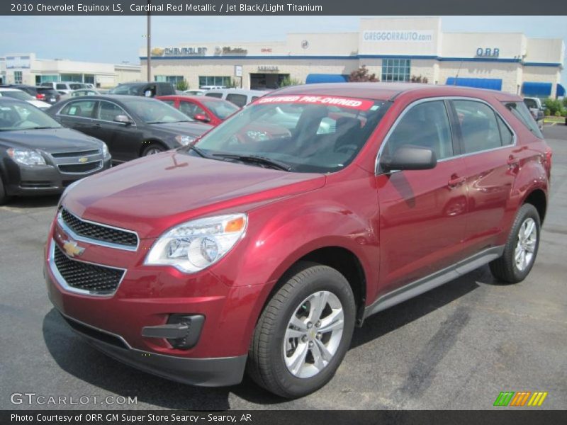 Cardinal Red Metallic / Jet Black/Light Titanium 2010 Chevrolet Equinox LS