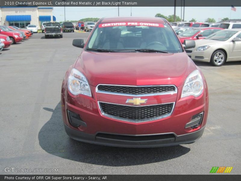 Cardinal Red Metallic / Jet Black/Light Titanium 2010 Chevrolet Equinox LS