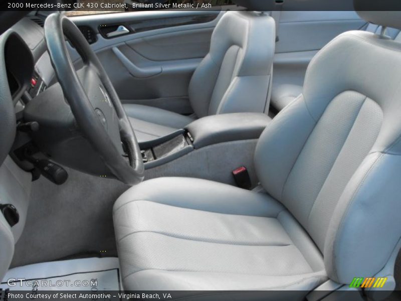 Brilliant Silver Metallic / Ash 2000 Mercedes-Benz CLK 430 Cabriolet