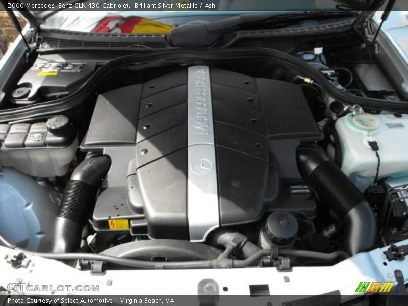 Brilliant Silver Metallic / Ash 2000 Mercedes-Benz CLK 430 Cabriolet