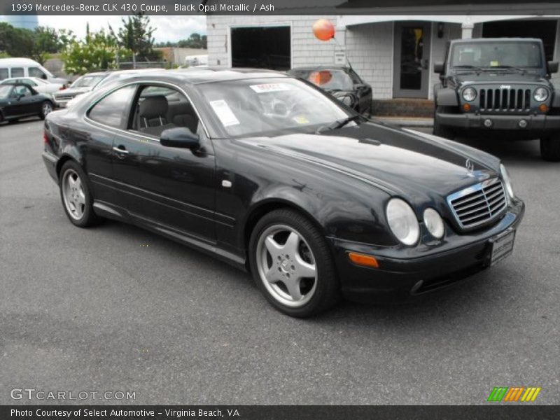 Black Opal Metallic / Ash 1999 Mercedes-Benz CLK 430 Coupe