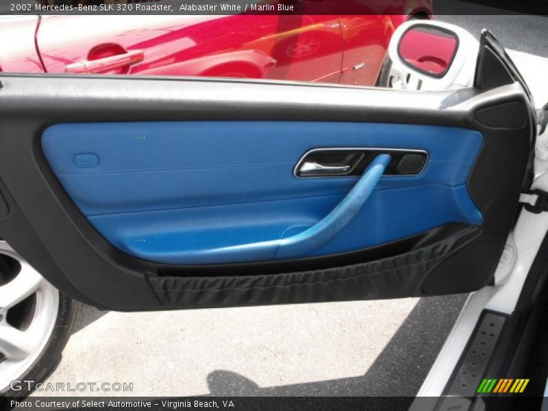 Alabaster White / Marlin Blue 2002 Mercedes-Benz SLK 320 Roadster