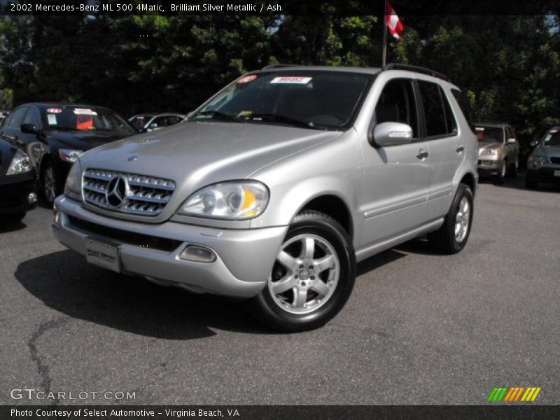 Brilliant Silver Metallic / Ash 2002 Mercedes-Benz ML 500 4Matic