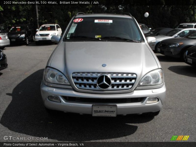 Brilliant Silver Metallic / Ash 2002 Mercedes-Benz ML 500 4Matic