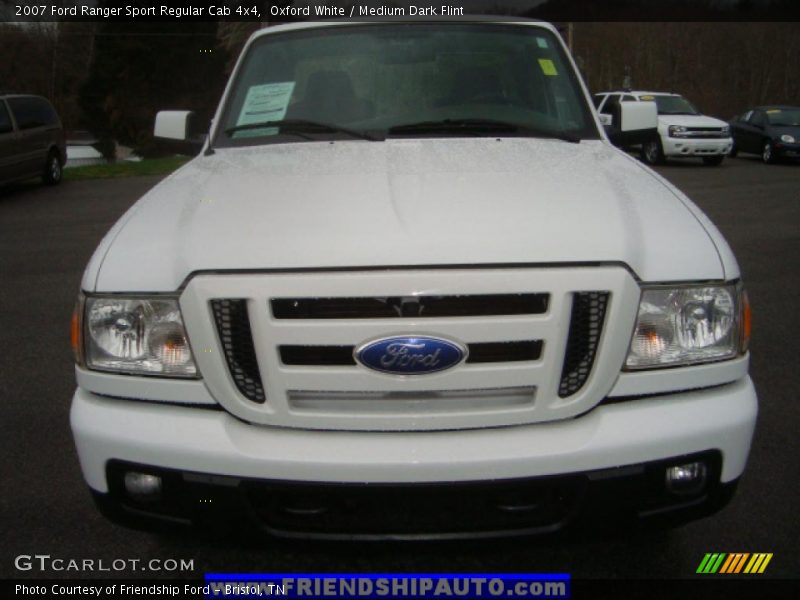 Oxford White / Medium Dark Flint 2007 Ford Ranger Sport Regular Cab 4x4