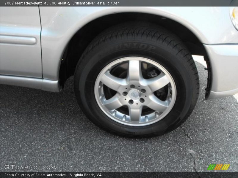 Brilliant Silver Metallic / Ash 2002 Mercedes-Benz ML 500 4Matic