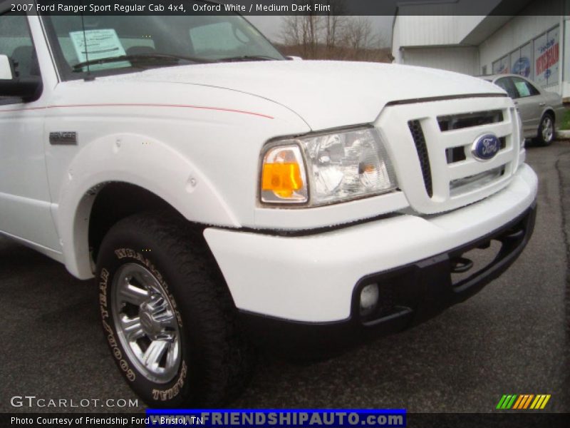 Oxford White / Medium Dark Flint 2007 Ford Ranger Sport Regular Cab 4x4