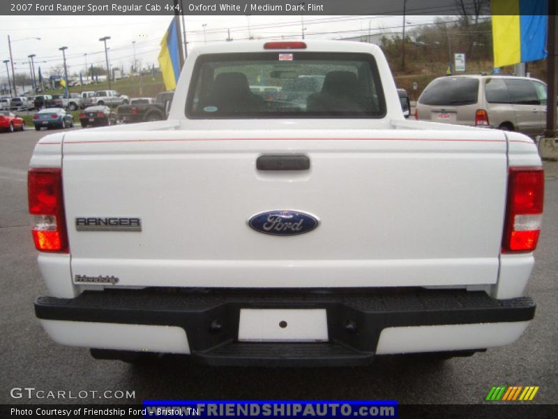 Oxford White / Medium Dark Flint 2007 Ford Ranger Sport Regular Cab 4x4