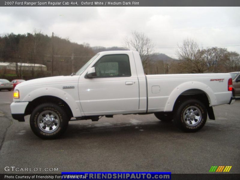 Oxford White / Medium Dark Flint 2007 Ford Ranger Sport Regular Cab 4x4