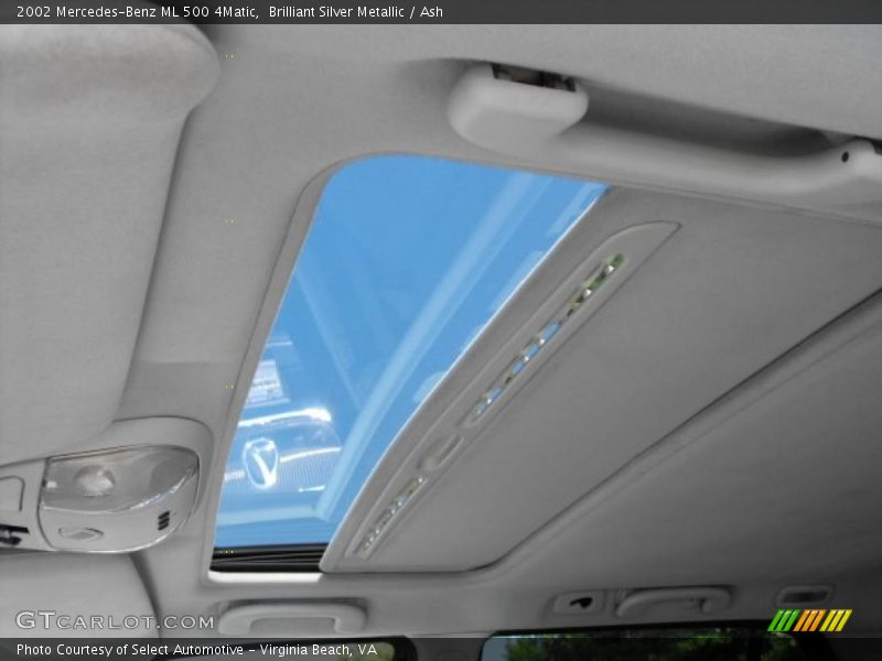 Brilliant Silver Metallic / Ash 2002 Mercedes-Benz ML 500 4Matic
