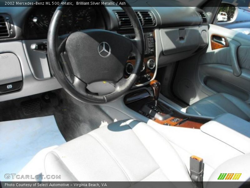 Brilliant Silver Metallic / Ash 2002 Mercedes-Benz ML 500 4Matic