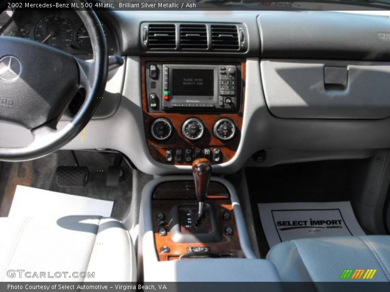 Brilliant Silver Metallic / Ash 2002 Mercedes-Benz ML 500 4Matic
