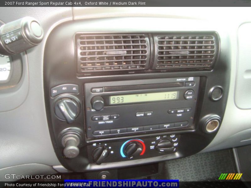 Oxford White / Medium Dark Flint 2007 Ford Ranger Sport Regular Cab 4x4