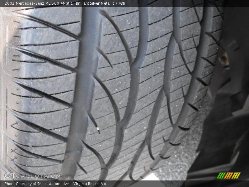 Brilliant Silver Metallic / Ash 2002 Mercedes-Benz ML 500 4Matic