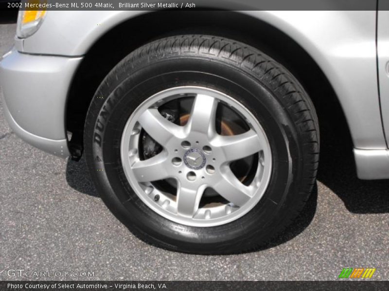 Brilliant Silver Metallic / Ash 2002 Mercedes-Benz ML 500 4Matic