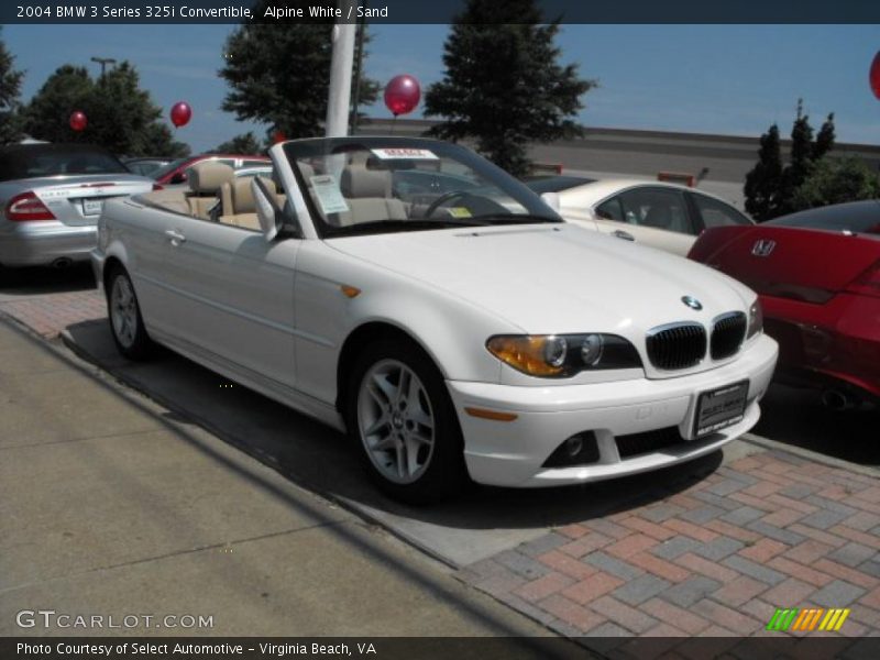 Alpine White / Sand 2004 BMW 3 Series 325i Convertible