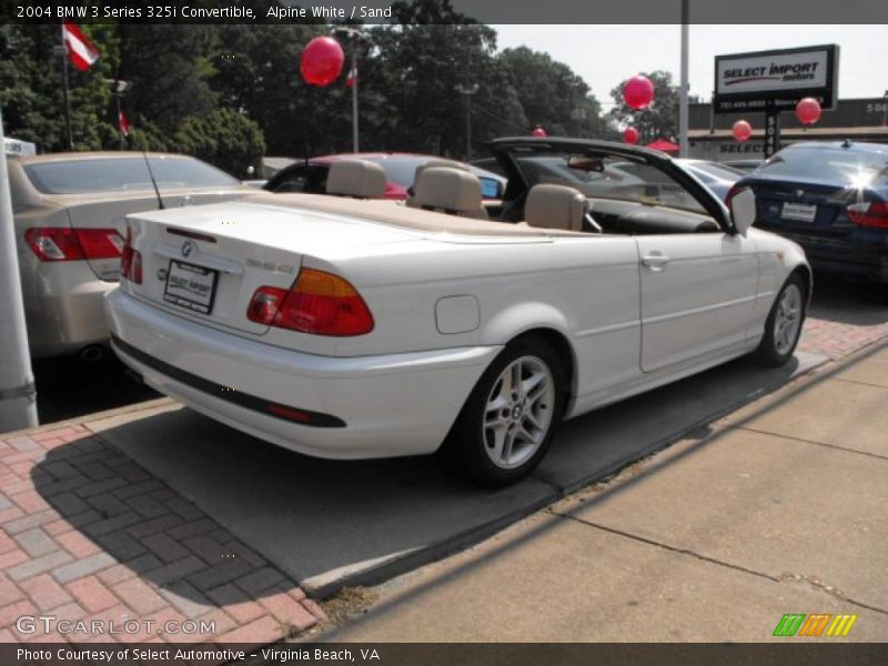 Alpine White / Sand 2004 BMW 3 Series 325i Convertible
