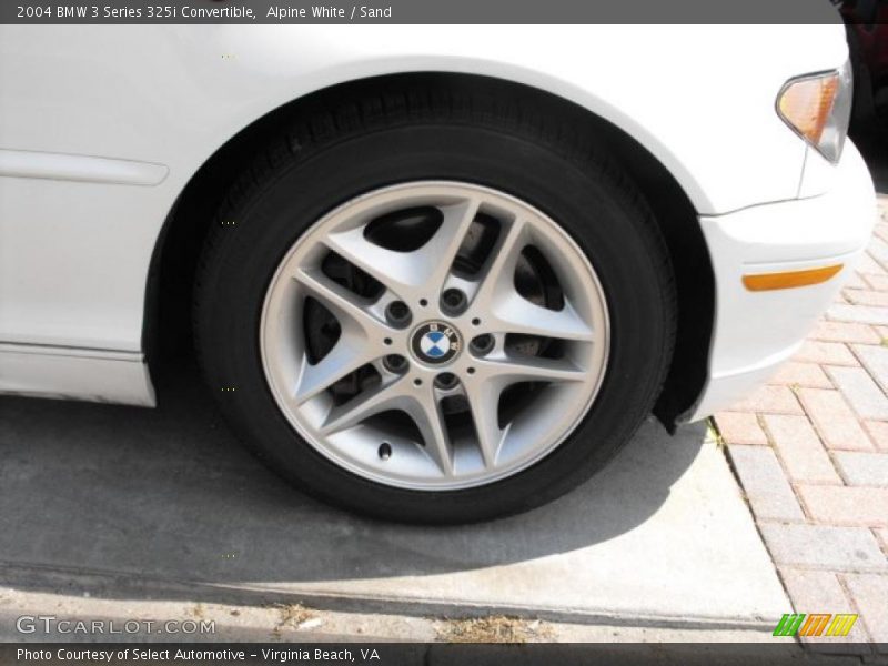 Alpine White / Sand 2004 BMW 3 Series 325i Convertible