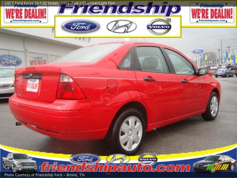 Infra-Red / Charcoal/Light Flint 2007 Ford Focus ZX4 SE Sedan