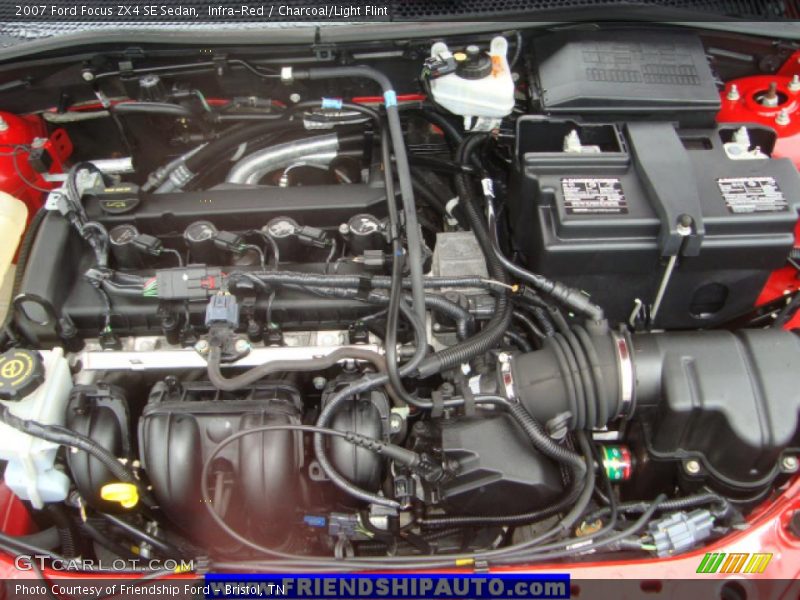 Infra-Red / Charcoal/Light Flint 2007 Ford Focus ZX4 SE Sedan