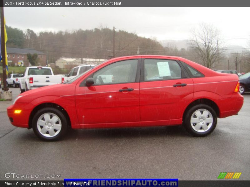 Infra-Red / Charcoal/Light Flint 2007 Ford Focus ZX4 SE Sedan