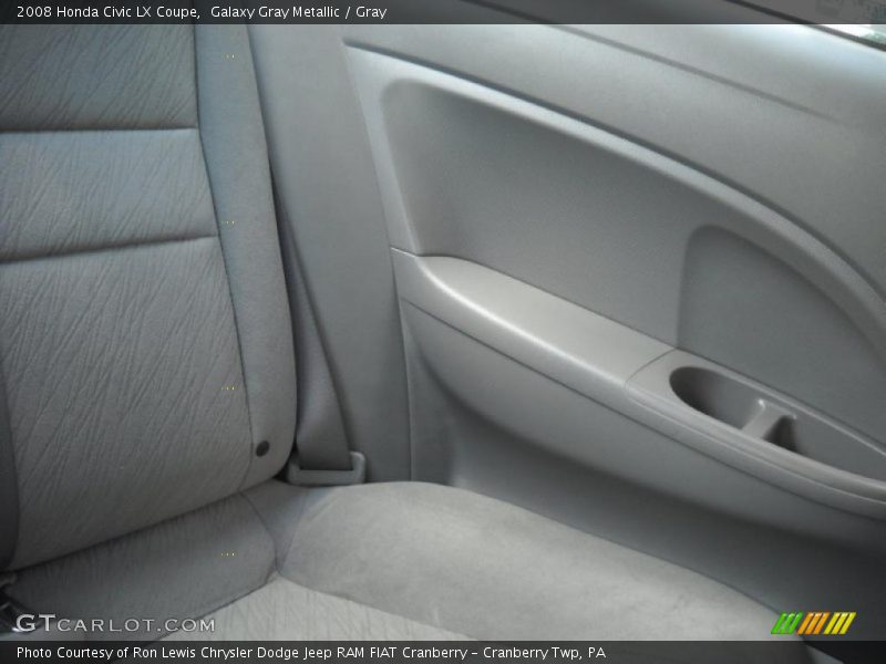 Galaxy Gray Metallic / Gray 2008 Honda Civic LX Coupe