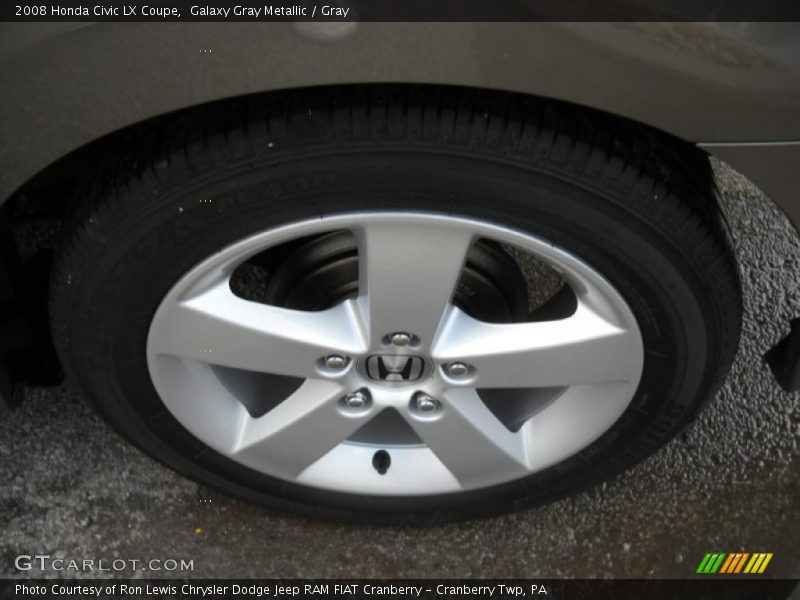 Galaxy Gray Metallic / Gray 2008 Honda Civic LX Coupe