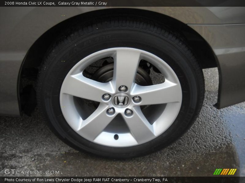 Galaxy Gray Metallic / Gray 2008 Honda Civic LX Coupe