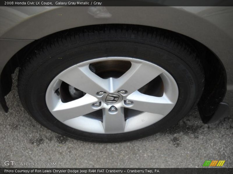 Galaxy Gray Metallic / Gray 2008 Honda Civic LX Coupe