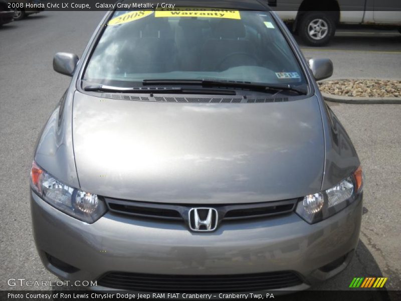 Galaxy Gray Metallic / Gray 2008 Honda Civic LX Coupe