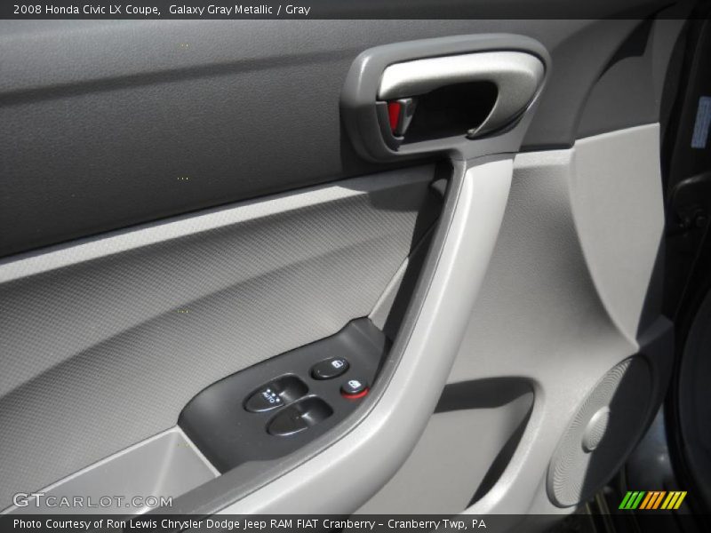 Galaxy Gray Metallic / Gray 2008 Honda Civic LX Coupe