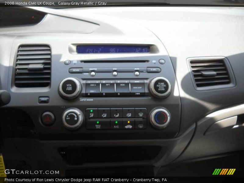 Galaxy Gray Metallic / Gray 2008 Honda Civic LX Coupe