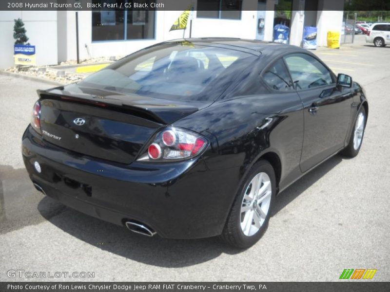 Black Pearl / GS Black Cloth 2008 Hyundai Tiburon GS