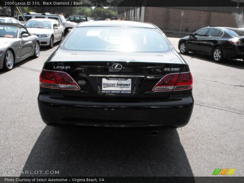 Black Diamond / Black 2006 Lexus ES 330