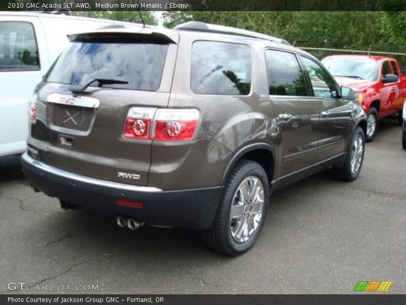 Medium Brown Metallic / Ebony 2010 GMC Acadia SLT AWD