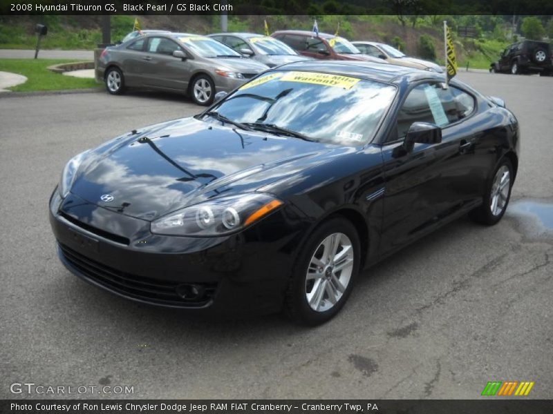 Black Pearl / GS Black Cloth 2008 Hyundai Tiburon GS