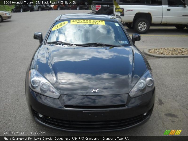 Black Pearl / GS Black Cloth 2008 Hyundai Tiburon GS