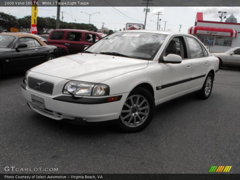 White / Taupe/Light Taupe 2000 Volvo S80 T6