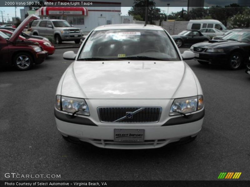White / Taupe/Light Taupe 2000 Volvo S80 T6