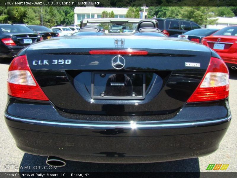 Black / Black 2007 Mercedes-Benz CLK 350 Cabriolet