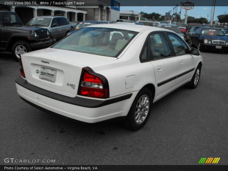 White / Taupe/Light Taupe 2000 Volvo S80 T6