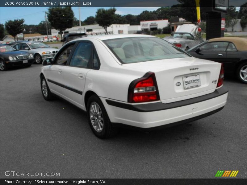 White / Taupe/Light Taupe 2000 Volvo S80 T6