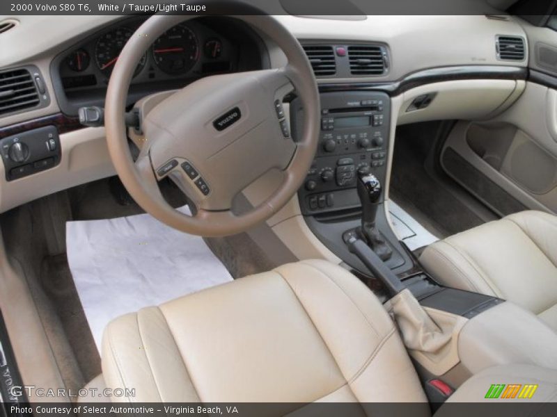 White / Taupe/Light Taupe 2000 Volvo S80 T6
