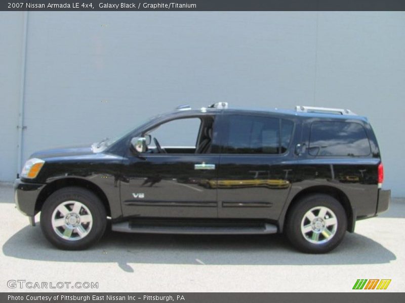 Galaxy Black / Graphite/Titanium 2007 Nissan Armada LE 4x4