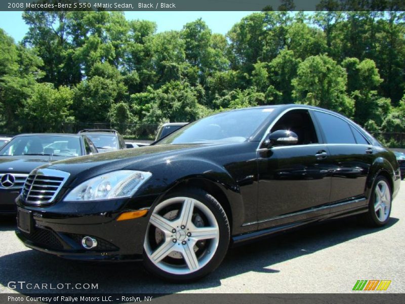 Black / Black 2008 Mercedes-Benz S 550 4Matic Sedan