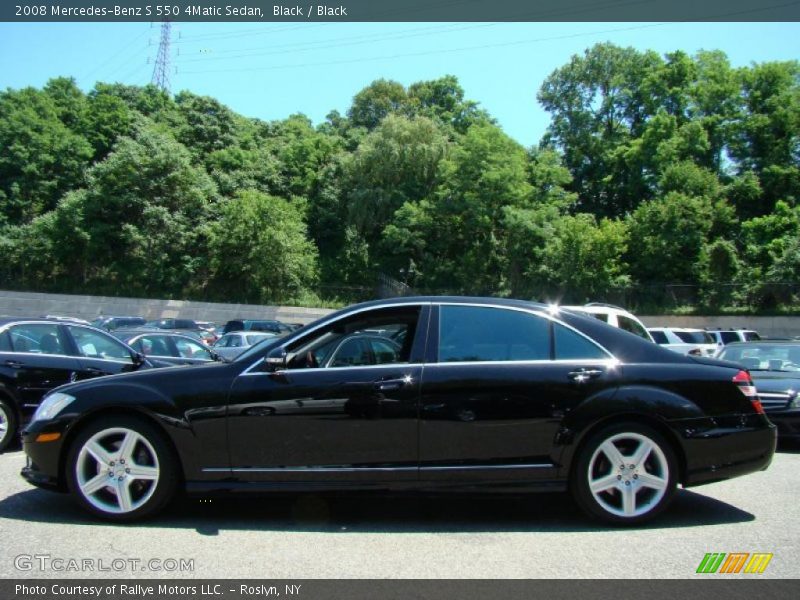 Black / Black 2008 Mercedes-Benz S 550 4Matic Sedan