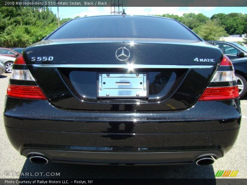Black / Black 2008 Mercedes-Benz S 550 4Matic Sedan