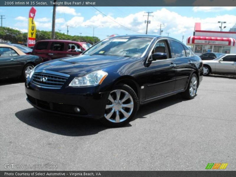 Twilight Blue Pearl / Wheat 2006 Infiniti M 35 Sedan