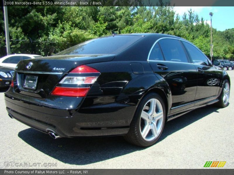 Black / Black 2008 Mercedes-Benz S 550 4Matic Sedan