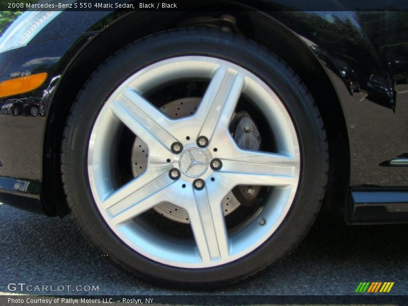 Black / Black 2008 Mercedes-Benz S 550 4Matic Sedan